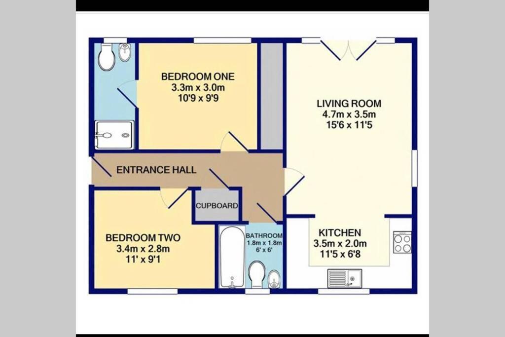Mills Apartment - Two Bedroom En-Suite Apartment Нортхемптон Экстерьер фото